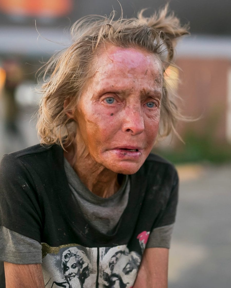 Diana - Portrait of a homeless woman in Dallas by Matthew T Rader