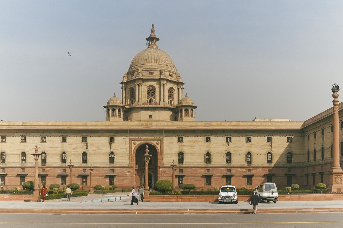 The Secretariat Building in New Delhi, India