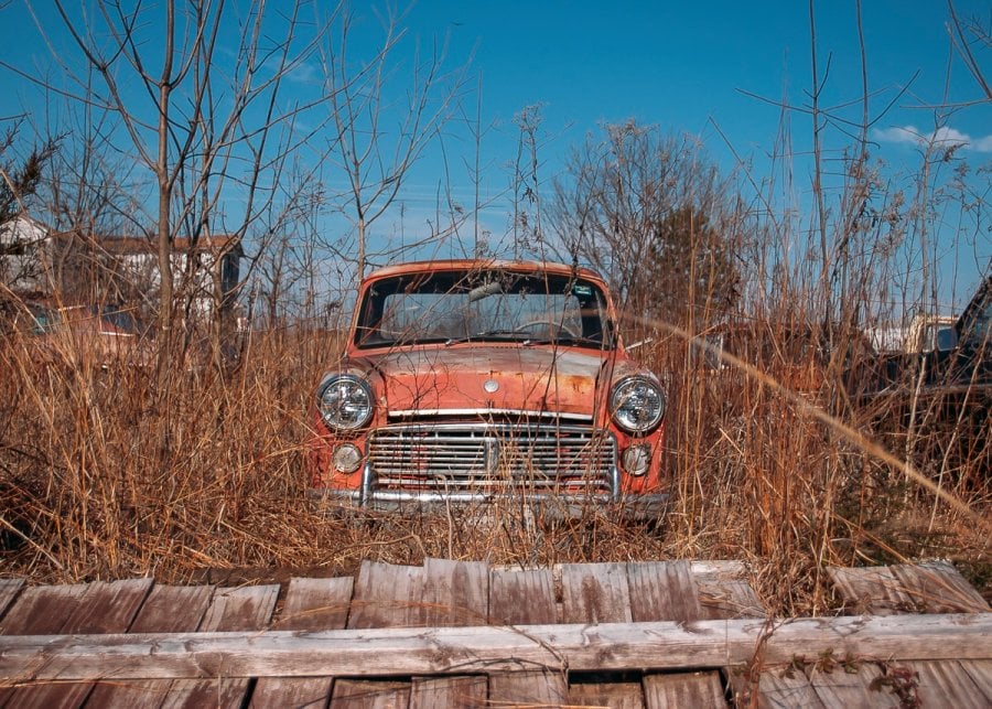 Abandoned 1963 Datsun 320 ute