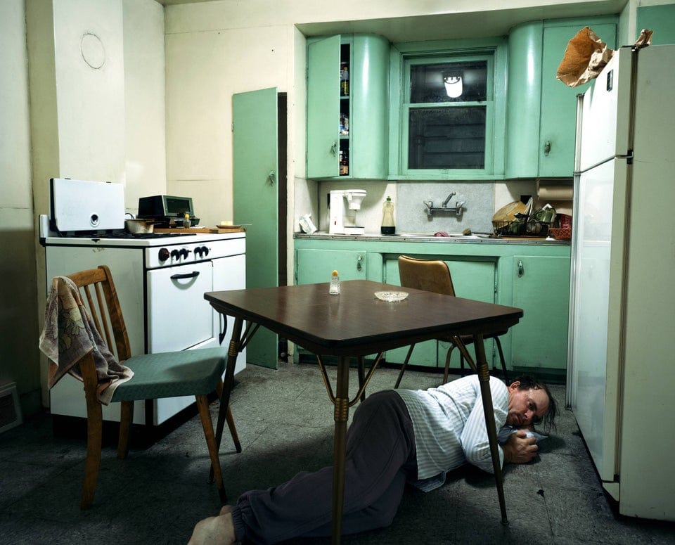 Tableau Photographer, Jeff Wall Insomnia, 1994.