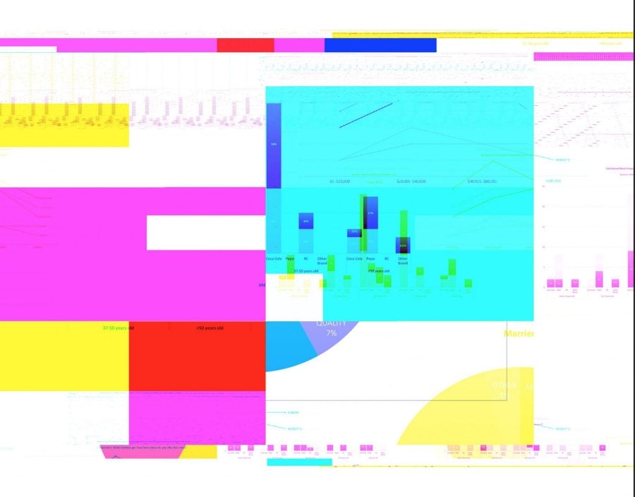 Colorful Data Glitch Art by Matthew T Rader