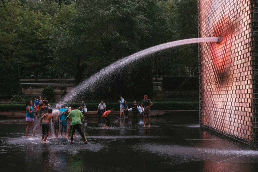 Crown Fountain by Jaume Plensa in the Millennium Park