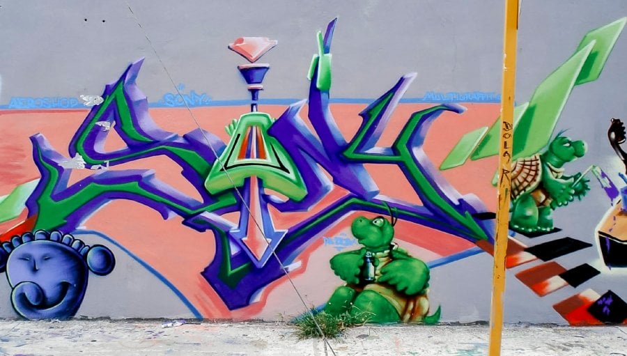 Cancun street art in Mexico