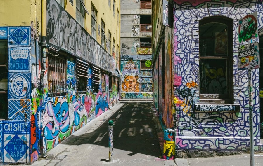 Graffiti On Hosier Lane, Melbourne