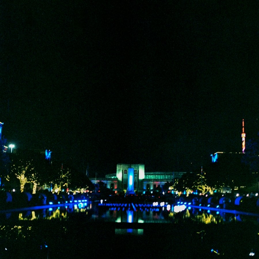 Fair Park at night 