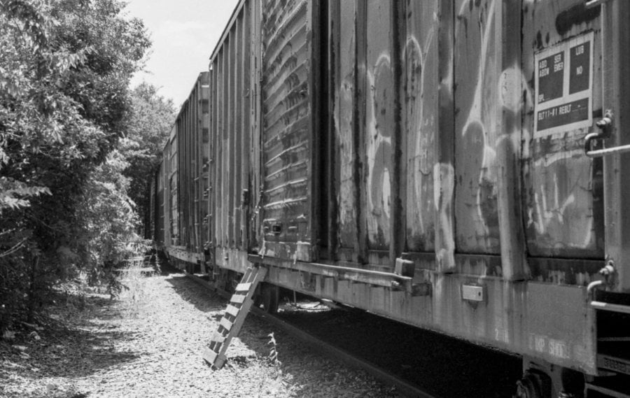 Urban exploring an abandoned rail car in Addison, Texas