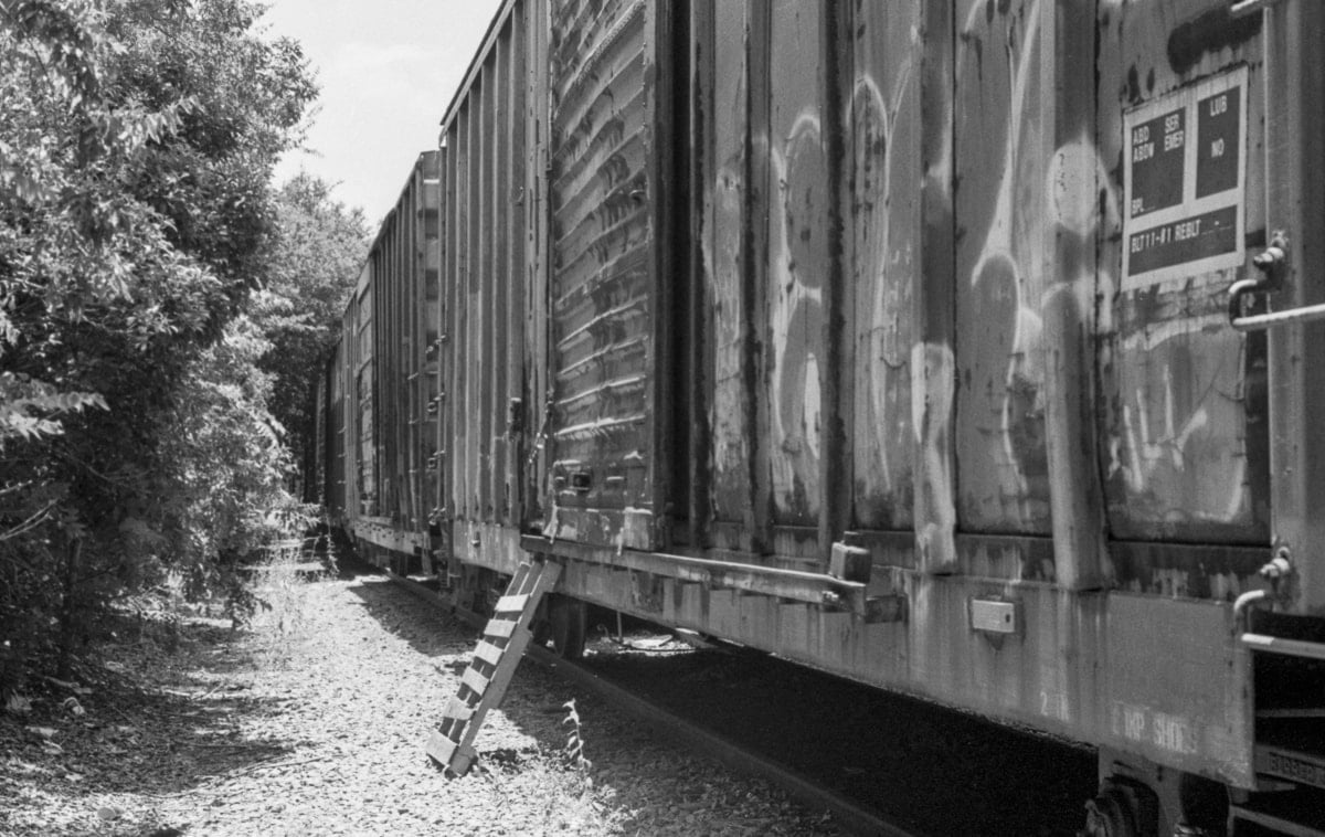 Urban exploring an abandoned rail car in Addison, Texas