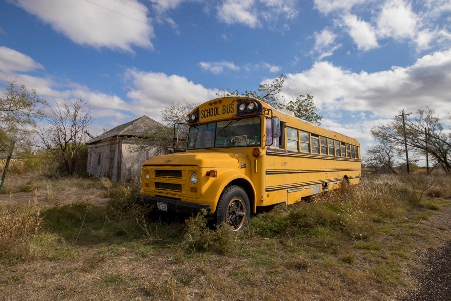 Abandoned School Bus in Texas