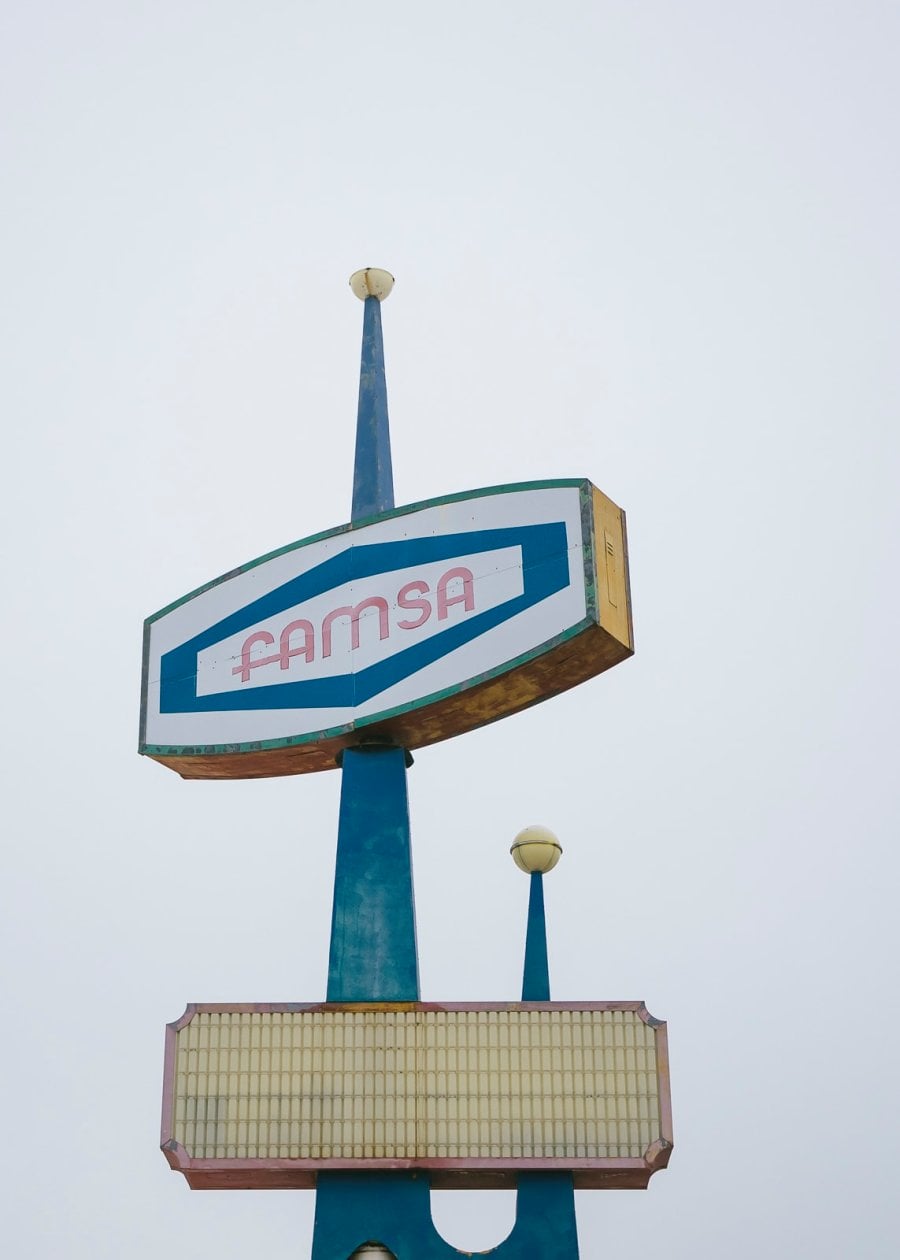 Vintage Famsa Sign Jefferson Boulevard, Oak Cliff