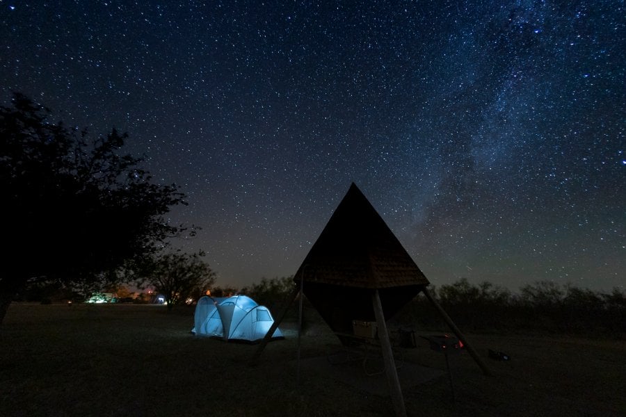 Stargazing at Copper Breaks State Park, Texas
