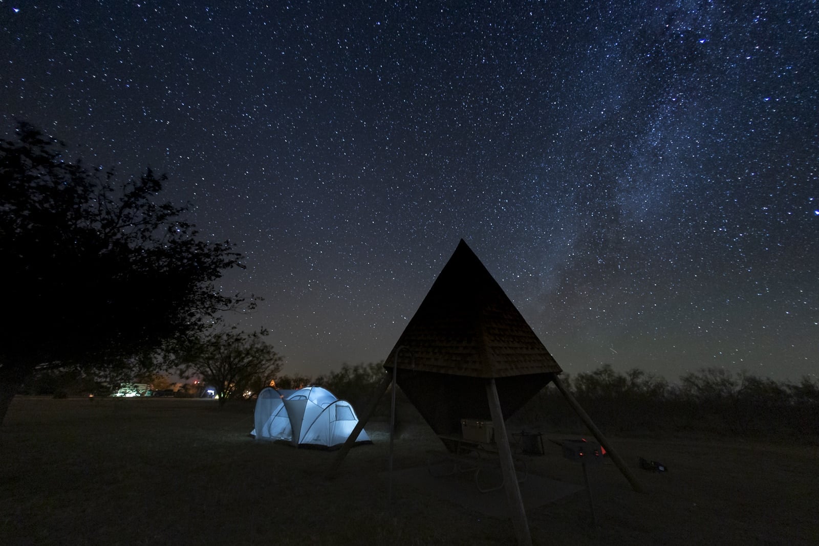Stargazing at Copper Breaks State Park, Texas