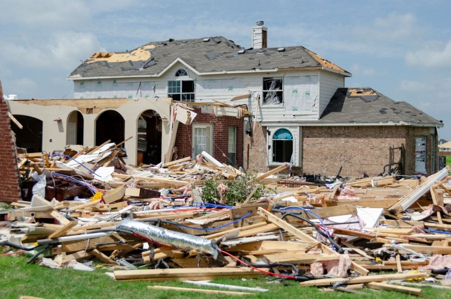 A Forney tornado destroyed this house