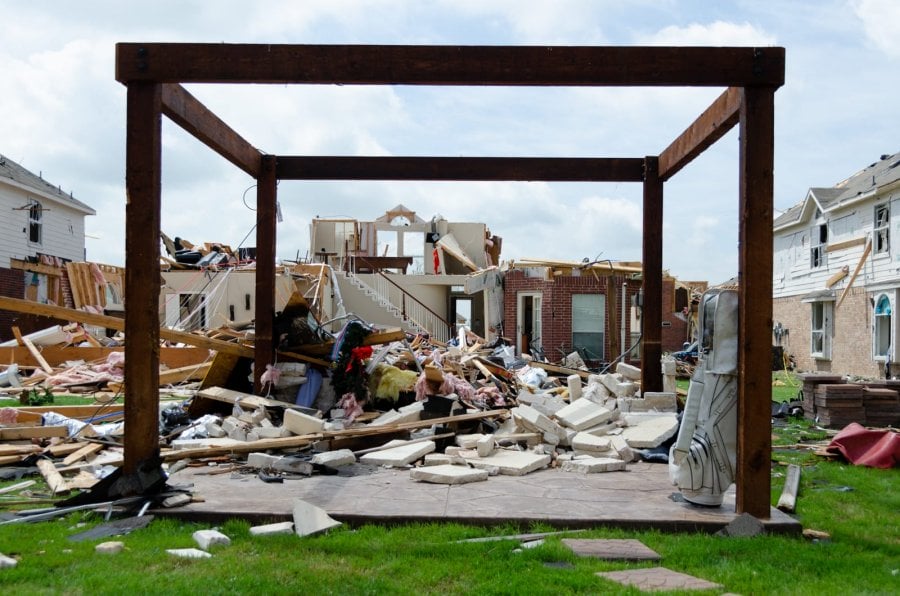 Tragic destruction of homes in Forney, Texas 