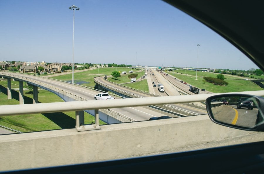 Bridges and highways in Dallas 