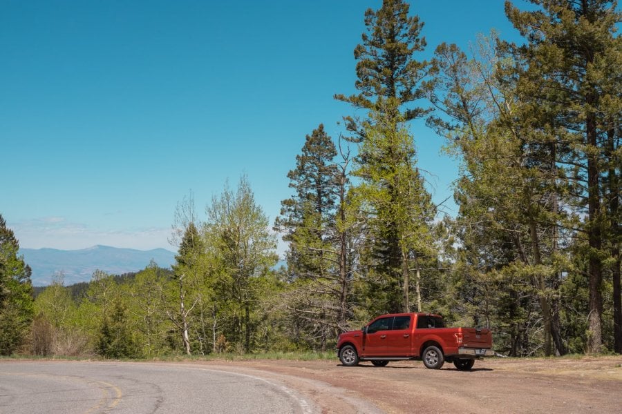 F-150 in the New Mexico mountains
